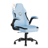 Submi Desk Chair, Ergonomic Office Chair for Adults, Computer Chair with Lumbar Support & Flip-up Armrests, PU Leather Offic…
