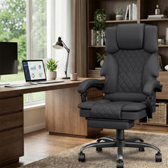 PZDO Fabric Dark Grey Office Chair