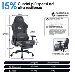 Submi Grigio Scuro Office Chair - product image 3