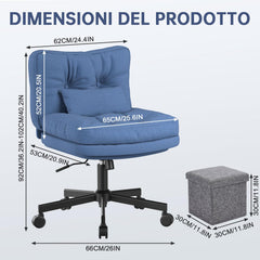 Submi Blu Office Chair - product image 2