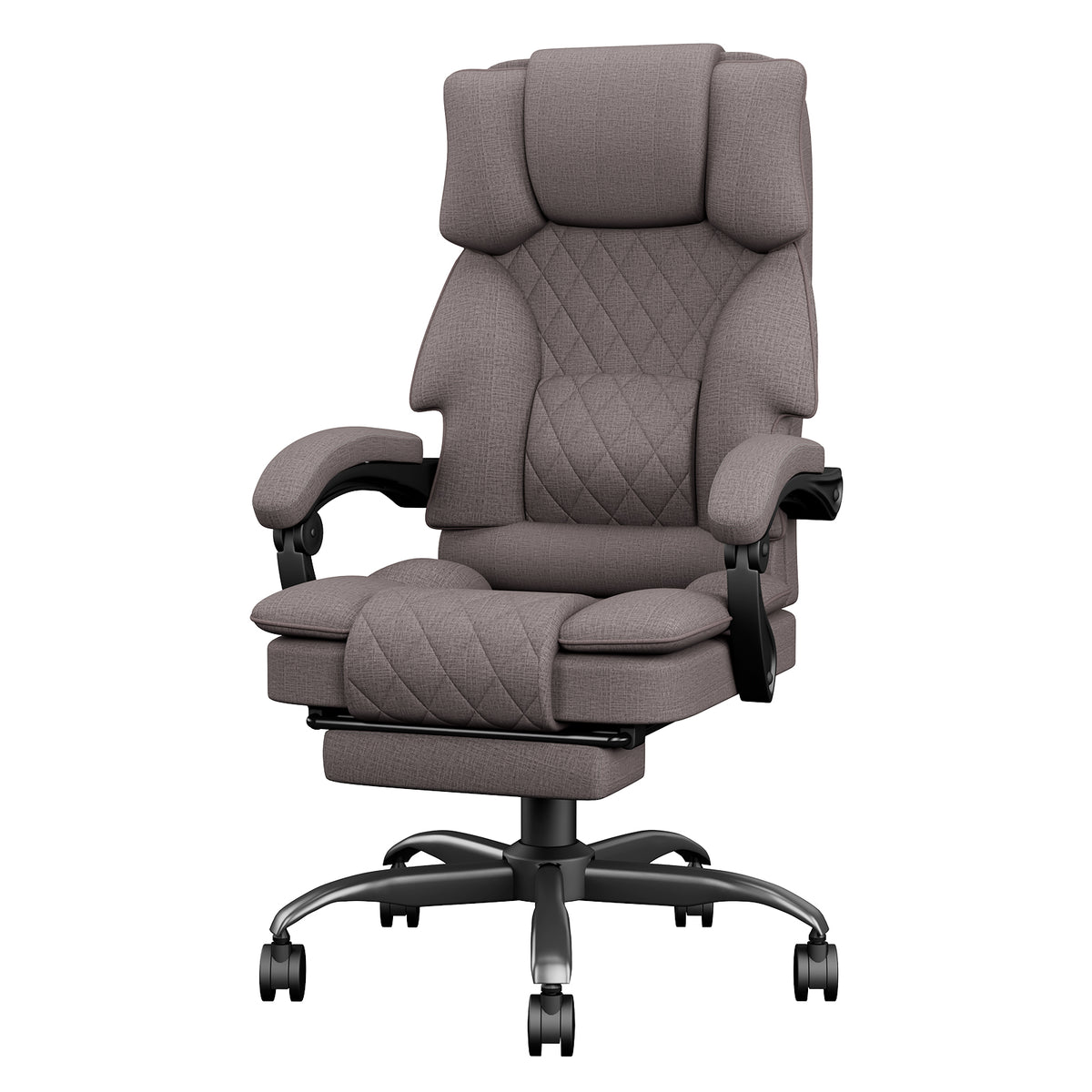 PZDO Fabric Deep Brown Office Chair
