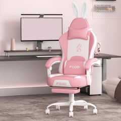 PZDO Kawaii Pink Gaming Chair