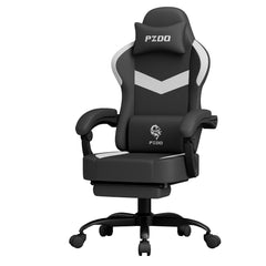 PZDO Ergonomic Black White Gaming Chair