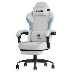PZDO Gemütlicher grauer Gaming-Stuhl