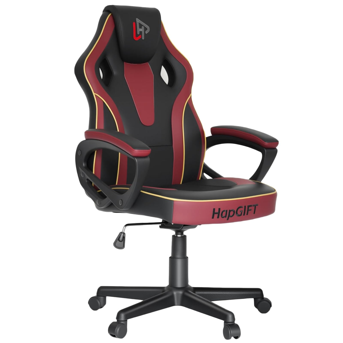 HapGIFT Computer Chair, Racing Style Gaming Chair with Link Armrest, Ergonomic PC Office Chairs for Adults Teens, Height Adj…