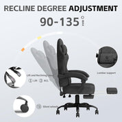 PZDO Sleek Black Gaming Chair