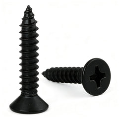 Flat Head Self-Tapping Wood Screws - Rust-Proof Carbon Steel for Woodworking & DIY - product image 1