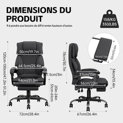 PZDO Fabric Dark Grey Office Chair