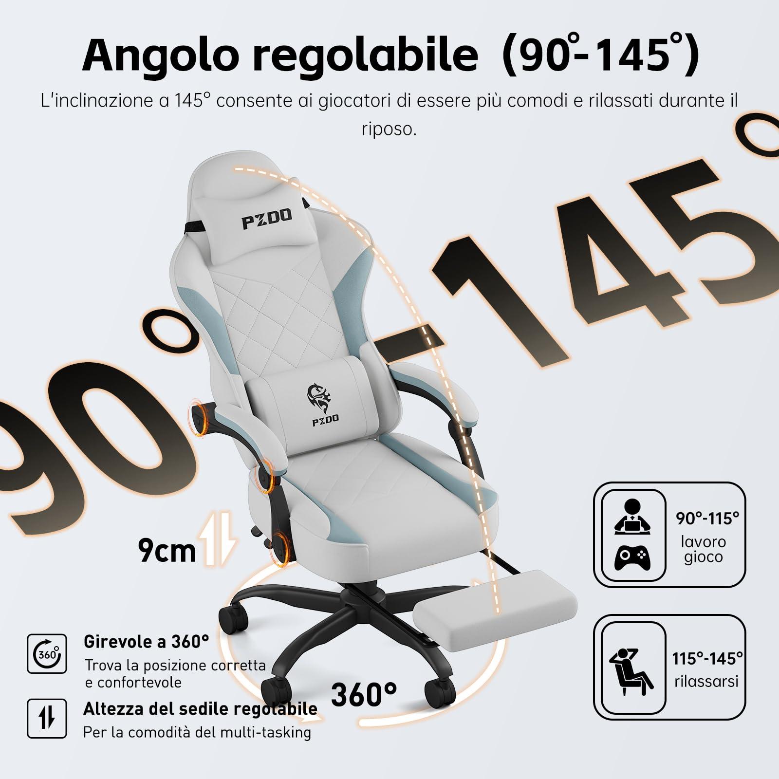 PZDO Gray Office Chair - product image 5