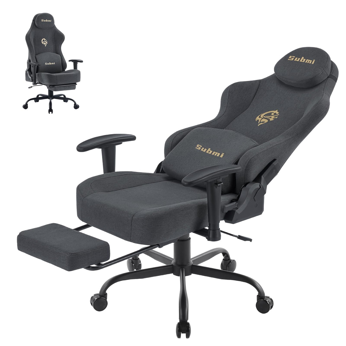 Submi Grigio Scuro Office Chair - product image 1