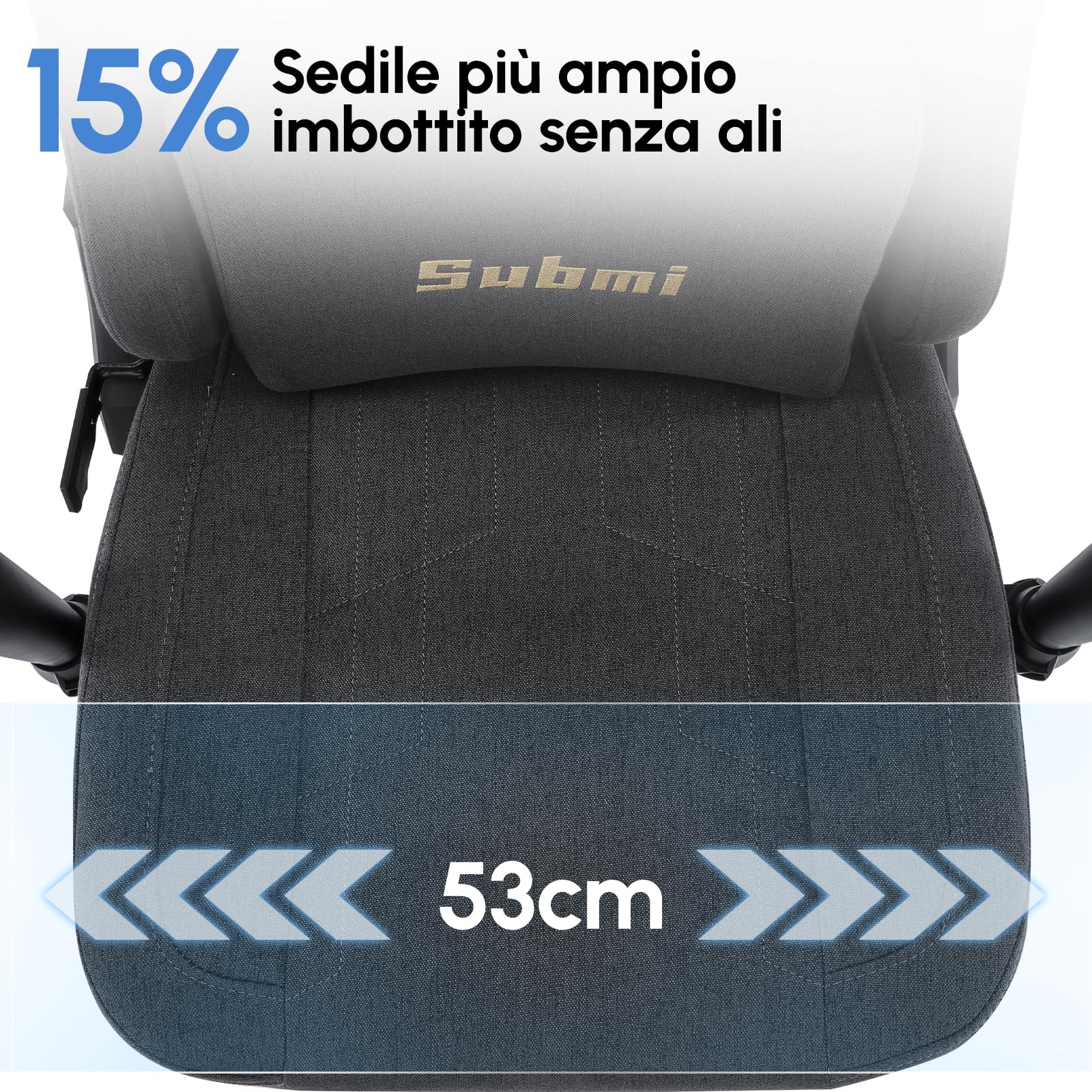 Submi Grigio Scuro Office Chair - product image 5