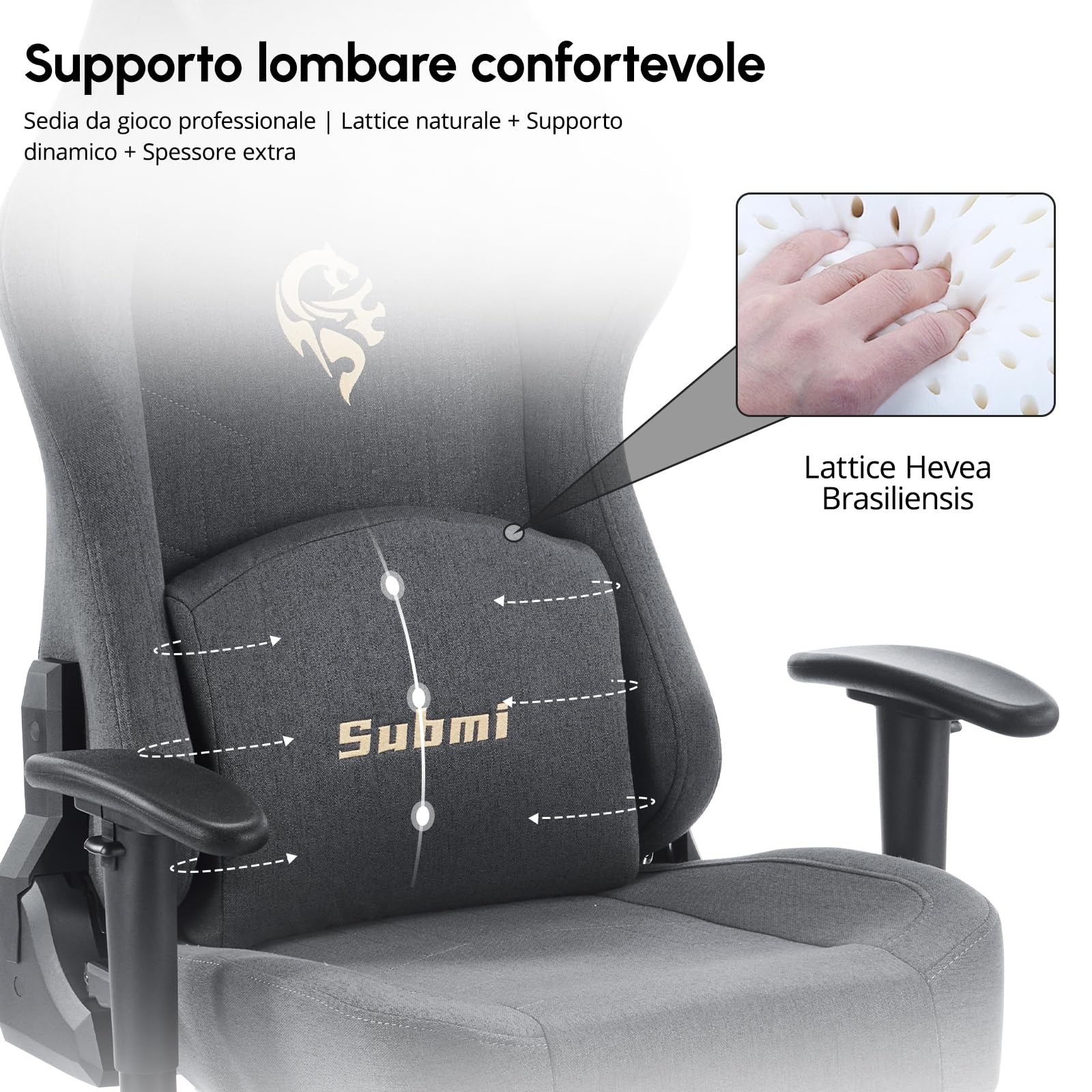 Submi Grigio Scuro Office Chair - product image 7