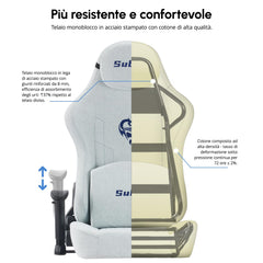 Submi Hellgrau Office Chair - product image 4