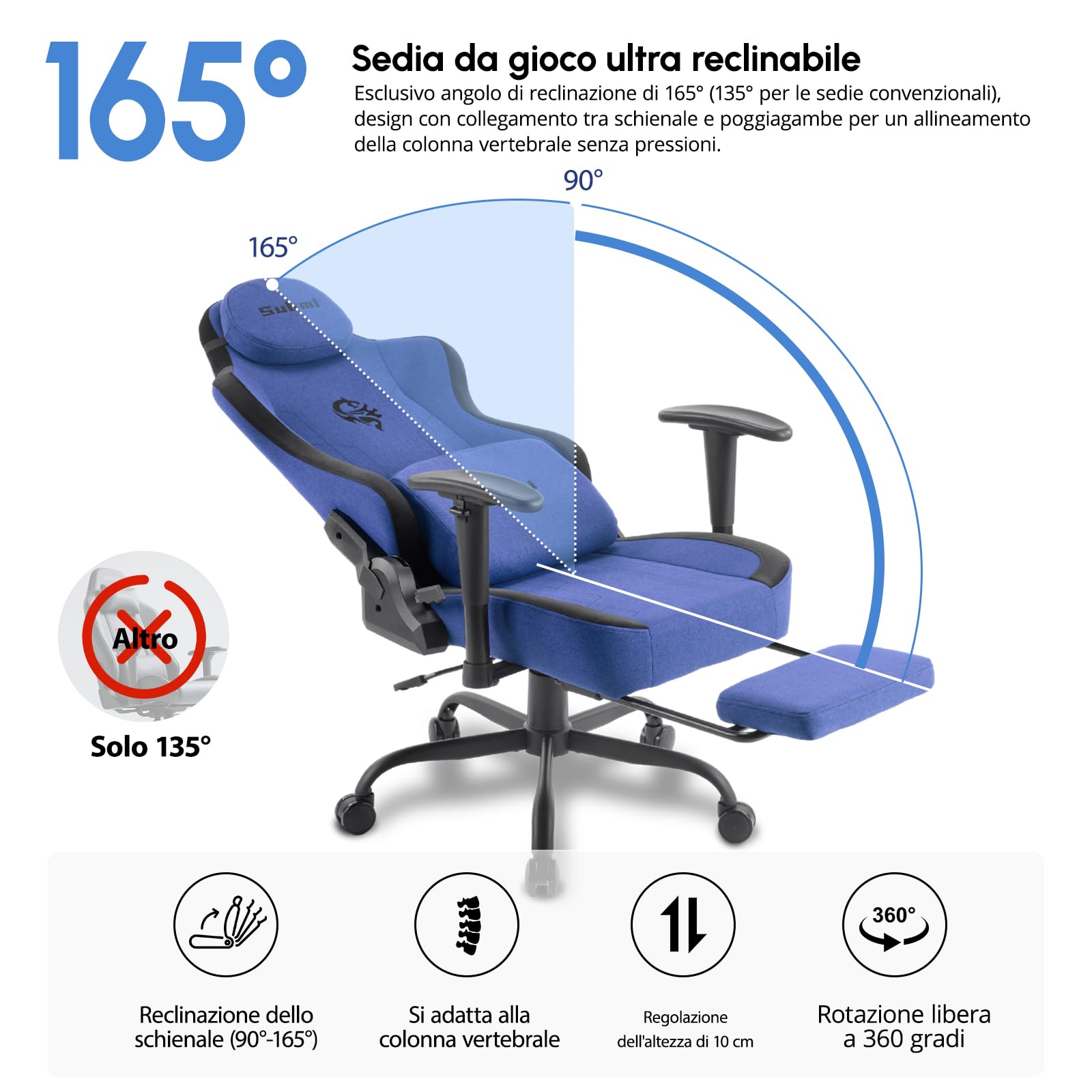 Submi Blu Office Chair - product image 6