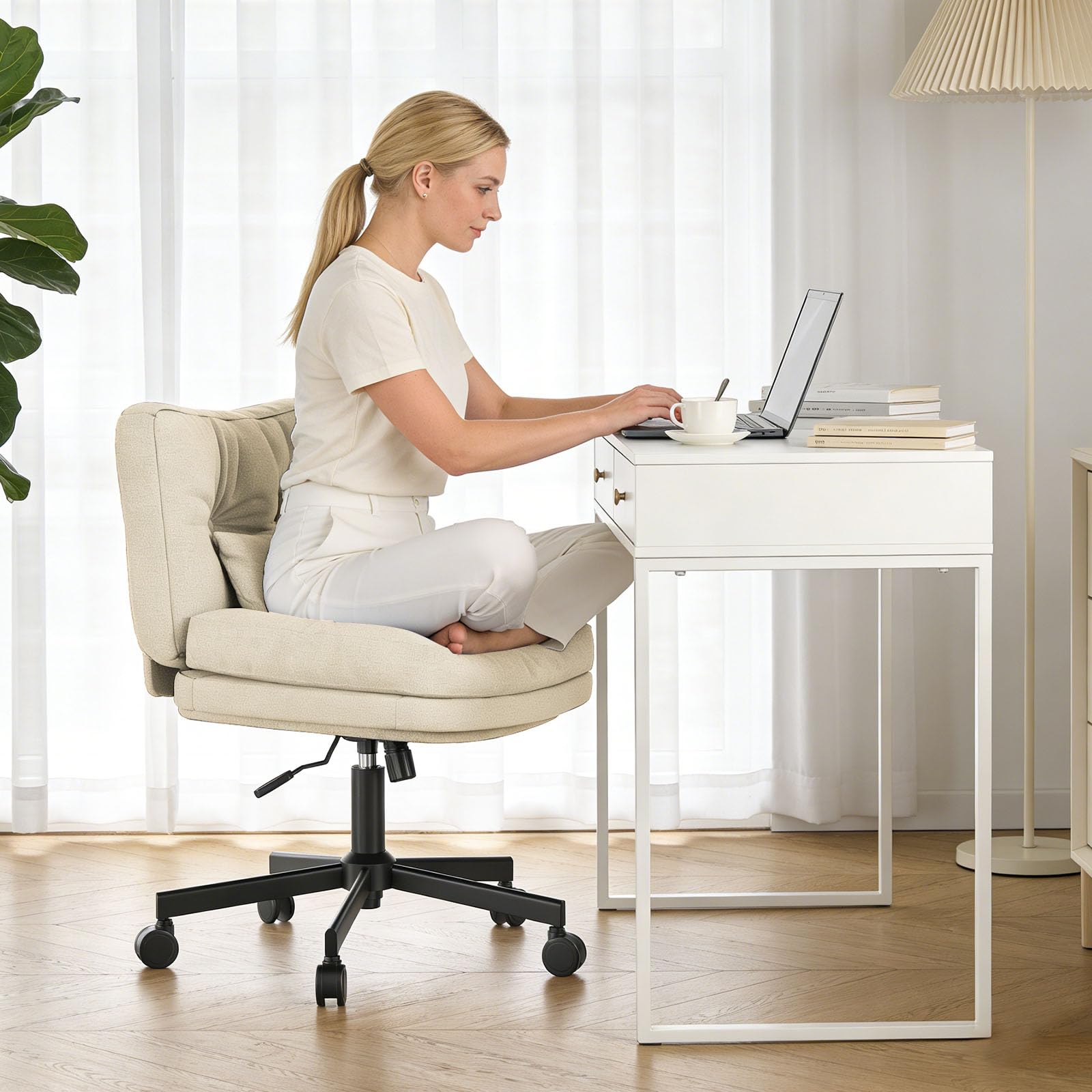 Submi Beige Office Chair - product image 8