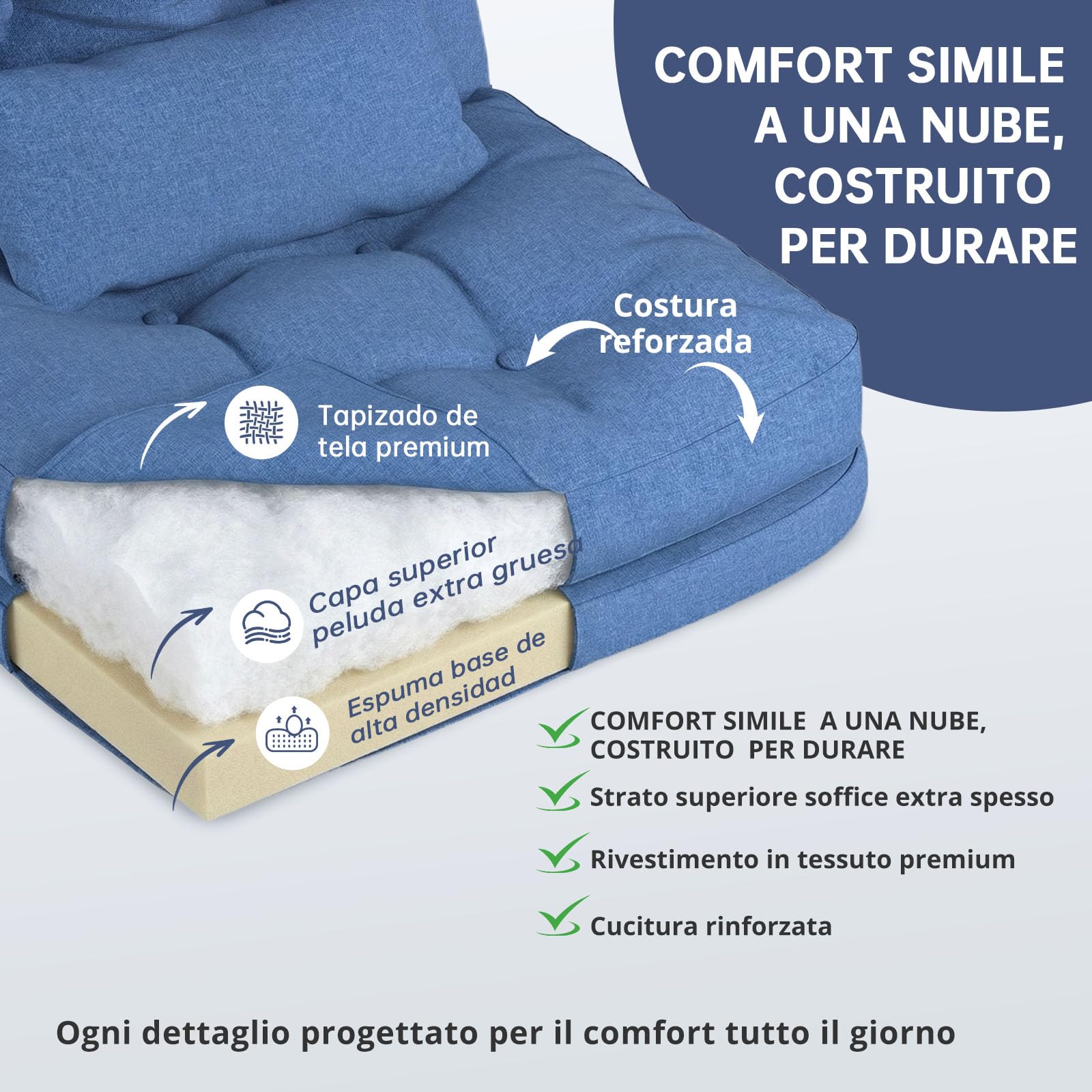 Submi Blu Office Chair - product image 4