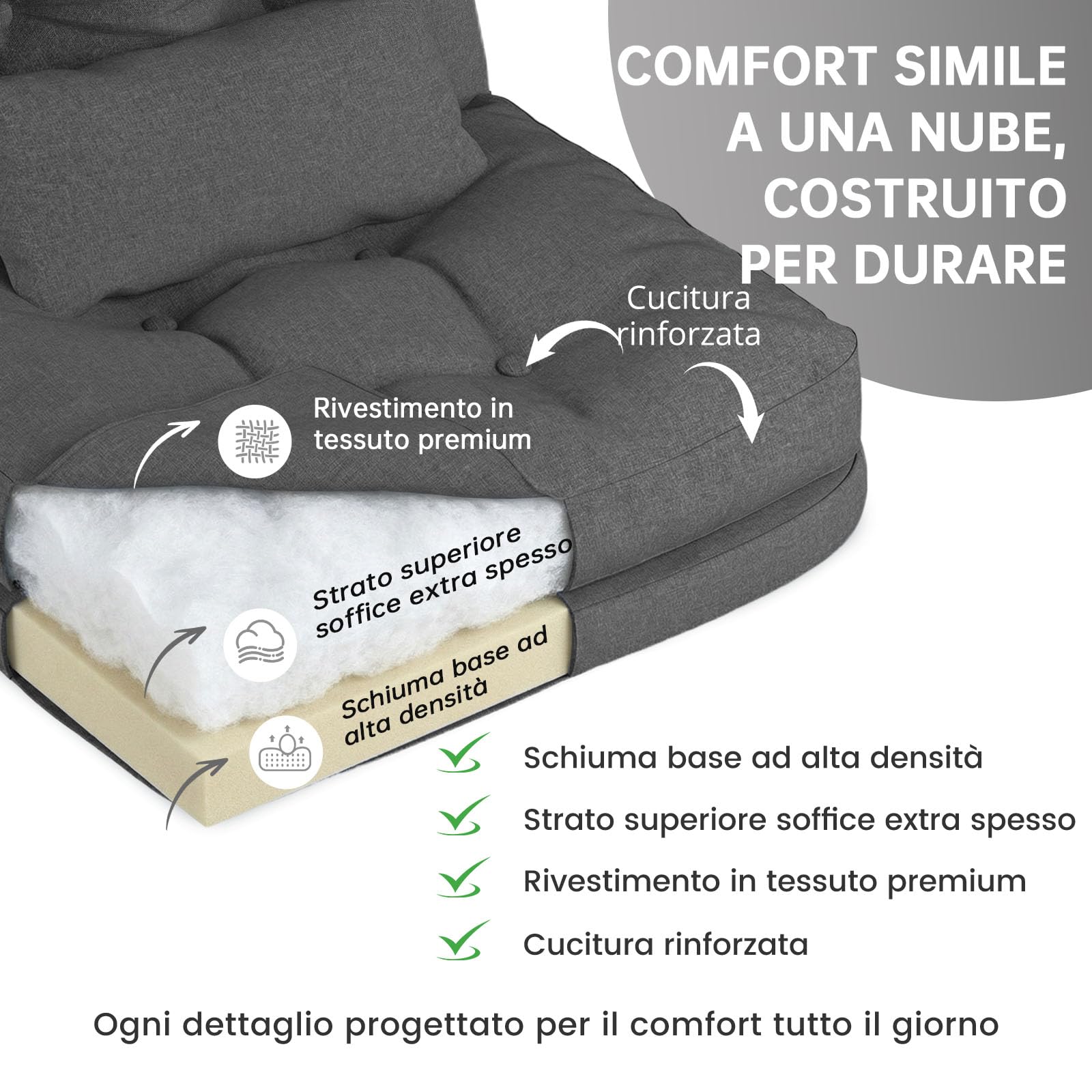 Submi Grigio Scuro Office Chair - product image 4