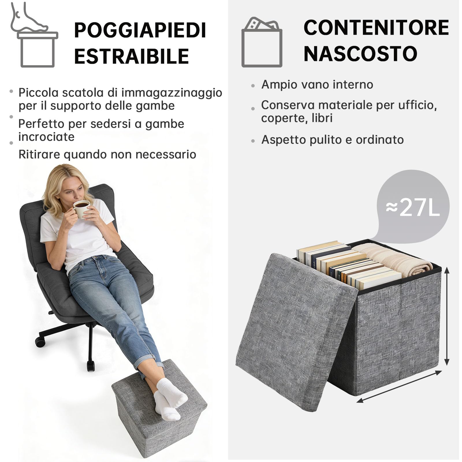 Submi Grigio Scuro Office Chair - product image 5