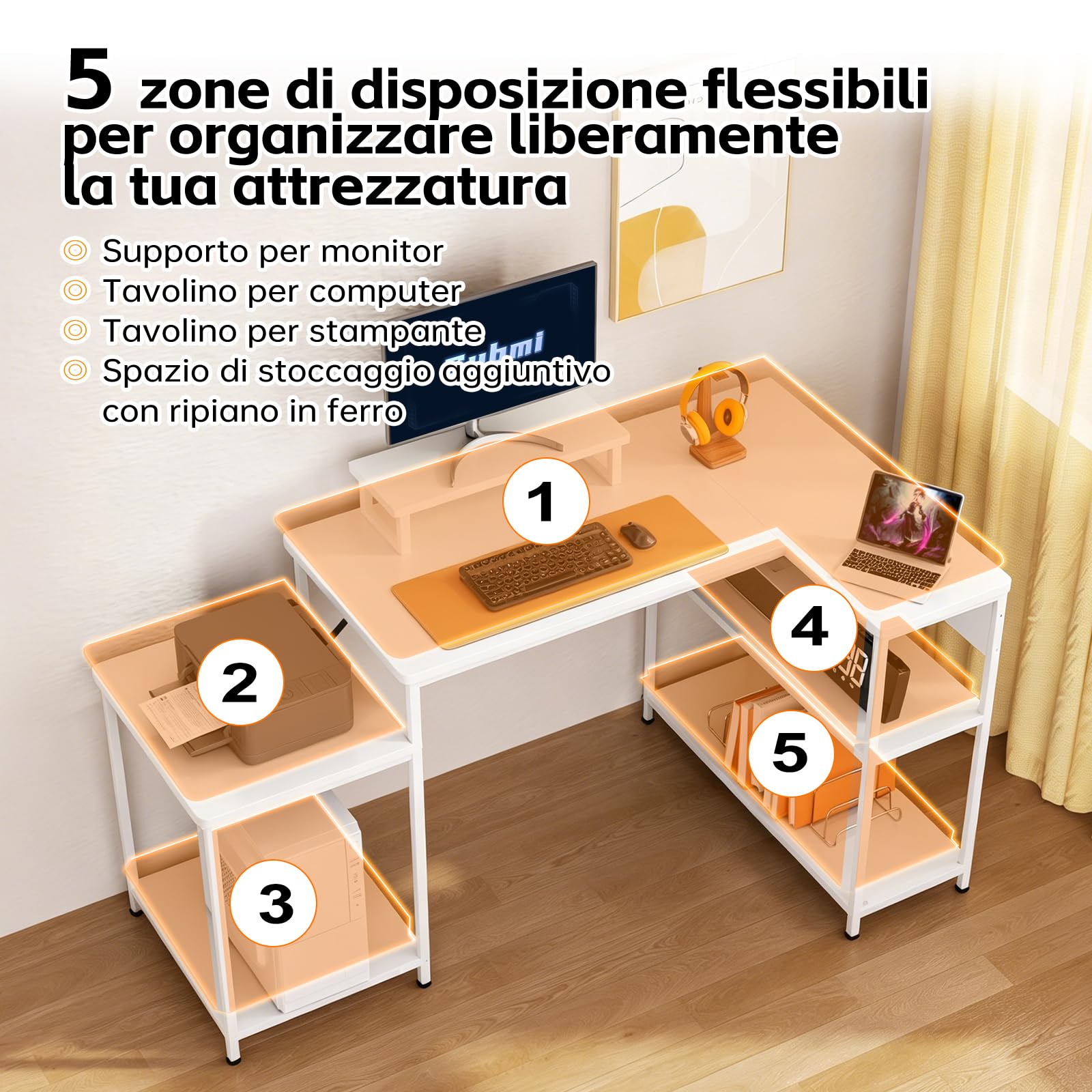 Submi Bianco Desk - product image 5