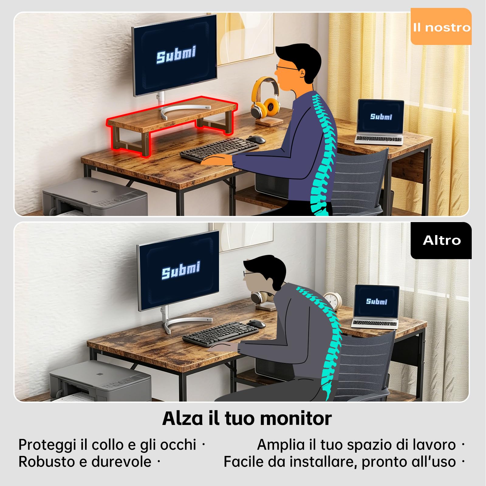 Submi Marrone Desk - product image 4