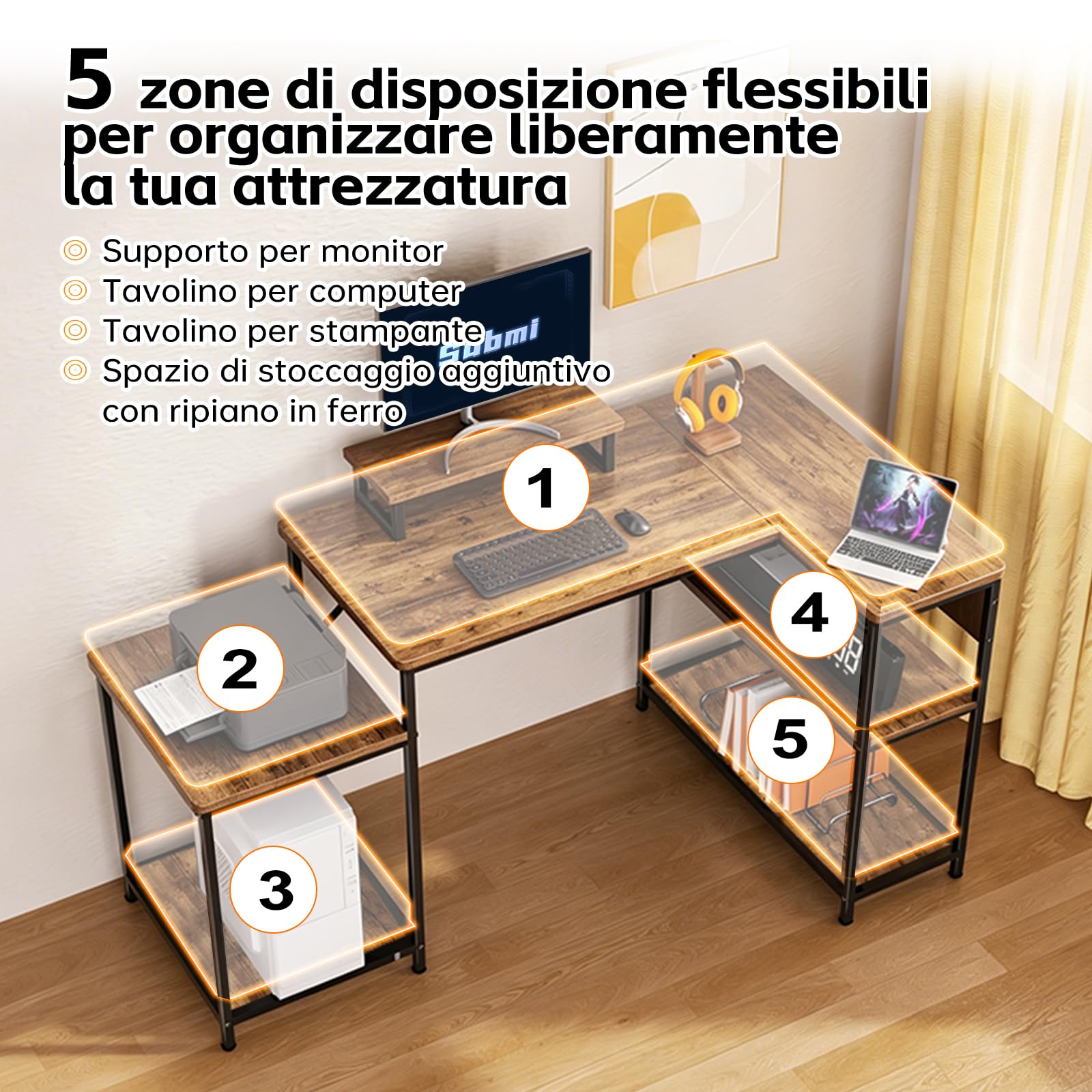 Submi Marrone Desk - product image 5