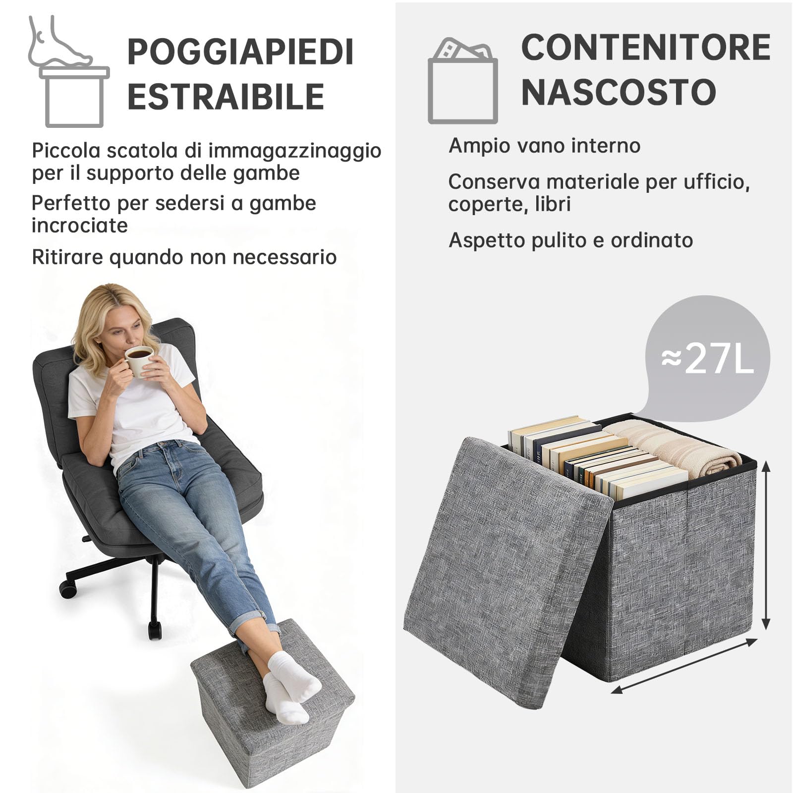 Submi Grigio Chiaro Office Chair - product image 5