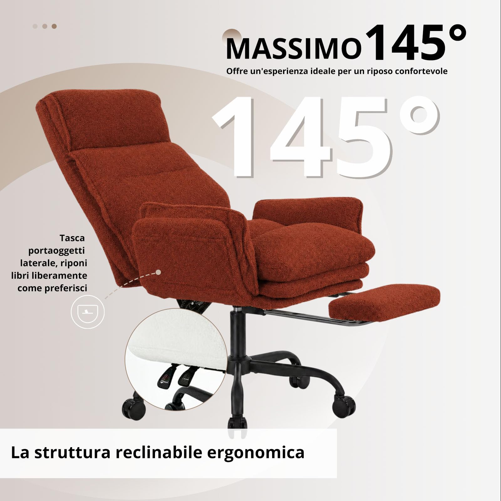 Submi Marrone Office Chair - product image 5